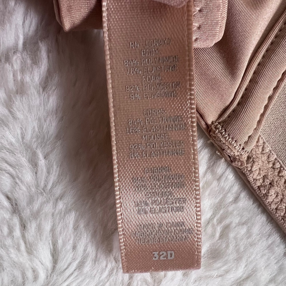 SKIMS‎ Wireless Form Lightly Lined Bra Mica Pink Tan Size 32D BR-WRL-1889 NEW - Picture 10 of 11
